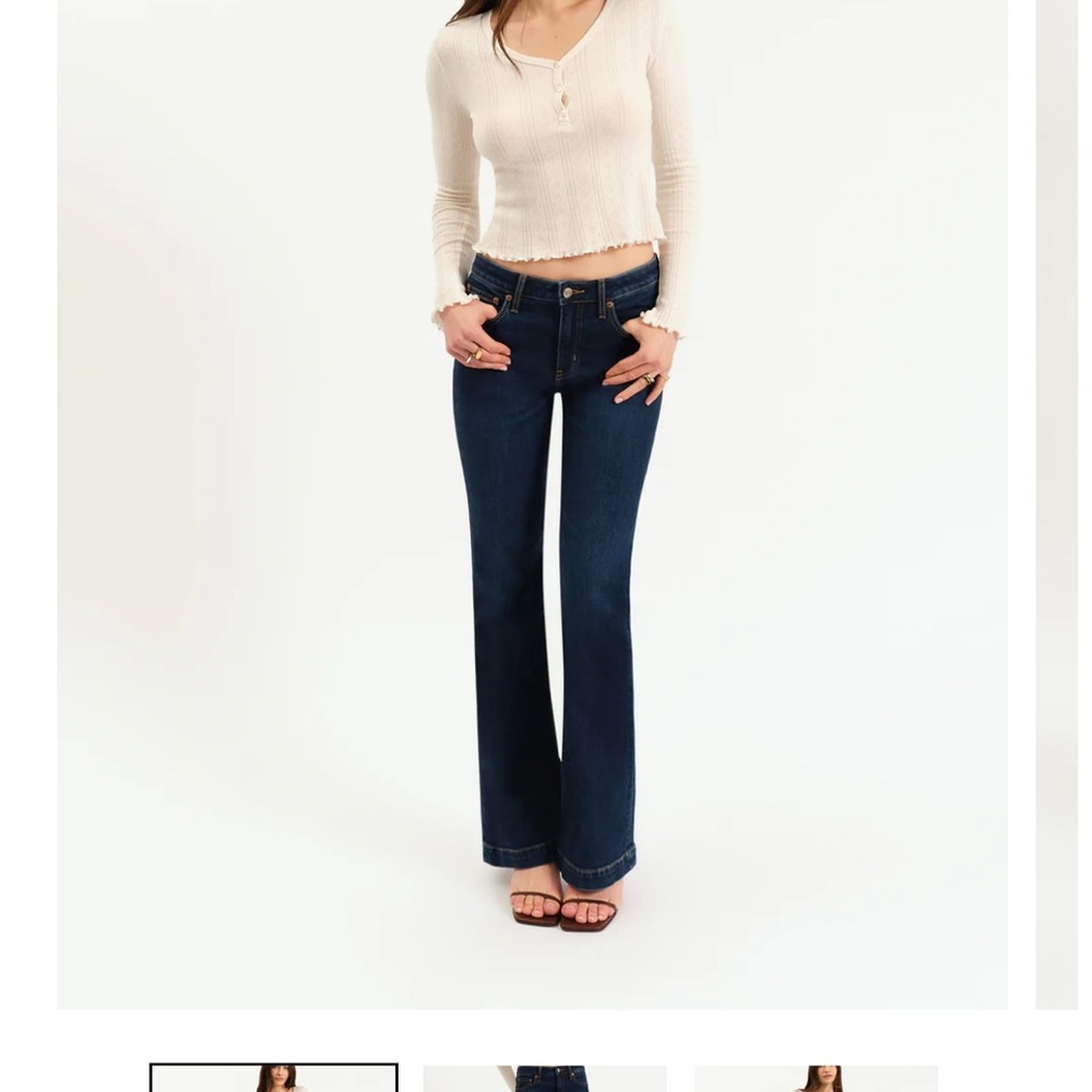 Daze Denim Mid Rise Flare Jeans
